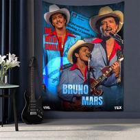 Bruno Mars Tapestry Aesthetic Wall Hanging Printed Fabric Blanket Decorative Tapestries For Bedroom Living Room Home Decor 100cm x 150cm