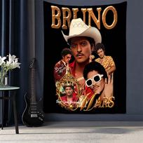 Bruno Mars Tapestry Aesthetic Wall Hanging Printed Fabric Blanket Decorative Tapestries For Bedroom Living Room Home Decor 150cm x 200cm