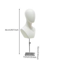 Mannequin Head with Shoulders textileCovered