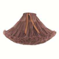 58 Styles Lolita Tutu Skirt Pleated Design Hexagon Mesh Crinoline No Bone Petticoat  Lolita Party 37 brown