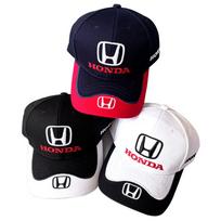 Honda Logo Baseball Cap Unisex Adjustable Snapback Hat Classic Automobile Fan Gear Adjustable balta