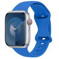 Silicone Strap for apple watch band 44mm 45mm 49mm 41mm 38mm 42mm sport correa bracelet iwatch series 3 6 7 8 9 ultra 2 se 40mm 38  40 41 mm S-M blue
