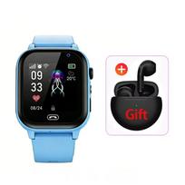 2026 Lenovo Kids GPS Smart Watch SOS Location Tracker SimCard Call Child SmartWatch Camera Waterproof Watch Gift For Ios Android black
