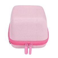 Hard Case Fit for Polaroid GO Instant Camera EVA Nylon Protective Instant Camera Storage Bag with Shoulder Strap for rožinė