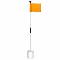 Putting Green Flagstick High-Visibility Detachable Two-Section Golf Flag Pole