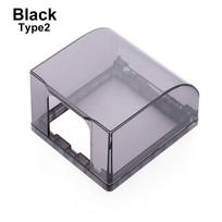 Switch Protective Cover Protection Socket Electric Plug Cover Wall Socket Waterproof Box Black Type2