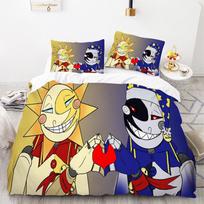Cartoon Sundrop Moondrop Duvet Cover Pillowcase Bedding Set Kids Boy Bedroom Decoration Gift Single Double Large Size baby size 100x135cm