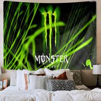 Monster Energy Printed Tapestry, Unique Design Tapestry, Wall Decor for Bedroom,Livingroom, Playroom,Heartwarming Fan Holiday Gifts 100cmx150cm