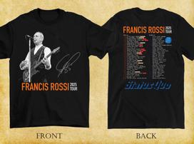 Status Quo Francis Rossi Dovana gerbėjui Medvilniniai unisex marškinėliai BT663 XXXL gray