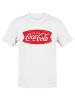 Coca-Cola Official Licensed Vintage Logo Banner Women's T-shirt S red