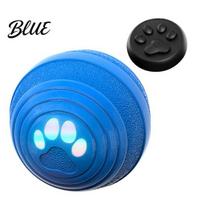 Chew Resistant Dog Ball Interactive Smart Toy with 4 Modes Small Medium Dogs Automatic Rolling Bouncing Waterproof Rechargeable Tough remote control mėlyna