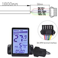 UART2 M5 24V 36V 48V Electric Bicycle Colorful Display E Scooter LCD Panel With USB UART For Mountain Electric Bike Parts (6PIN)
