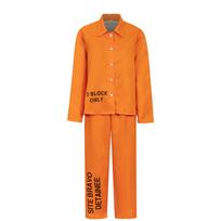 Unisex Oranžinis Kalinio Kostiumas Helovino Cosplay & Sceniniams Pasirodymams Large orange