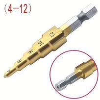 Xiaomi 4-12/20/32mm HSS Titanium Coated Step Drill Bit Drilling Power Tool Metal High Speed Steel Wood Hole Cutter Step Cone Drill Bit Hexagonal
