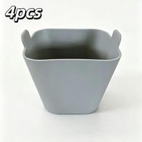 4Pcs Ramekins For Air Fryer Silicone Muffin Cases Nonstick Egg Poacher Silicone Mould Bakeware Easy Release Baking B1