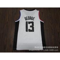 Embroidered NBA Clippers Jersey Paul George 13 Basketball Uniform Shirt Men Women Sportswear XS