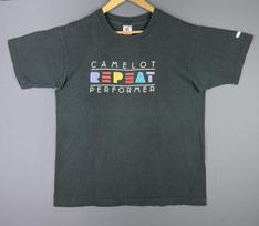 Vintage 90's Camelot Repeat Performer Music Single Stitch Black Shirt Promo Rare M