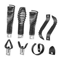 10 Sets Toilet Auger Clog Remover Drain Cleaner Combination Cutter Head Set spring replacement