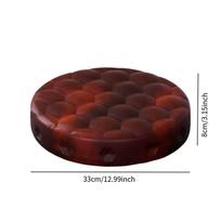 Bar Stool Cushion Padded Foam Seat Leather Cover Waterproof Rotating Chair Pad Replacement Accessory brown
