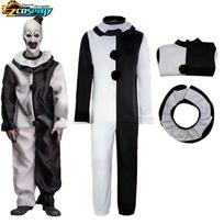 Klounas Artas Cosplay Filmas Terrifier 2 Klouno Arto Cosplay Kostiumas Kombinezonas Kaukė Helovino Kostiumai Kaukė Vyrams Moterims L gray