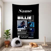 Billie eilish (19) Customizable name decorative wall tapestry ideal choice for wall decor in bedrooms living rooms dorms and home 150cmx200cm