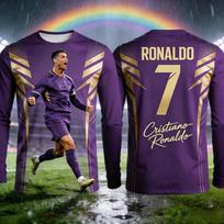 2026 Ronaldo #7 Gerbėjų Edition Futbolo Marškinėliai Suaugusiems ir Vaikams Kvėpuojantis ir Patogus Futbolo Treniruočių Marškinėliai Vasarai 3XL black