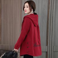 Plus Size Women's Windbreaker Women's Spring and Autumn Thin Women's All-match Jacket Women 6XL brown