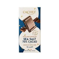 Kashé Dark Chocolate Sea Salt 70% 100g white