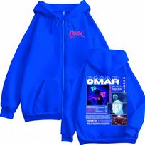 Omar Courtz Por Si Manana No Estoy Tour Užtraukiamas Džemperis Su Gobtuvu Vyrams Moterims Mados Hip Hop Striukė Megztinis Su Gobtuvu Paltai 3XL gray