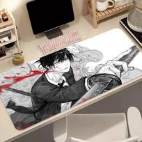 Mouse Pad Hd Anime Gaming Accessories Keyboard Pad Chainsaw Man Hayakawa Aki Desk Mat Gamer Cabinet Mousepad Cool Fox Mouse Mat 800x400x2mm