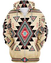 2025 Ethnic Indian Elements 3D Print Sweatshirt Hoodie 4XL gray