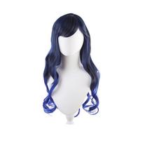 Anime Project SEKAI COLORFUL STAGE! Shiraishi An Cosplay Wig Long 70cm Blue Gradient Curly Wigs Heat Resistant Synthetic Hair Only Size white