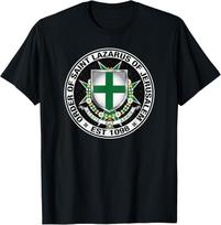 Order of Saint Lazarus of Jerusalem Shield T-Shirt XL black