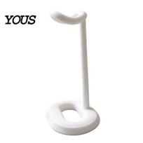Gaming Room Accessories 3D Printed Headphone Stand, Modern Curved Headset Holder for Desktop Desk Accessory Storage, Display Rack Office Study balta