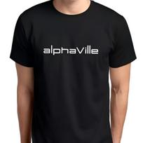 Alphaville Minimalist Band Logo Graphic T-Shirt 3XL juoda