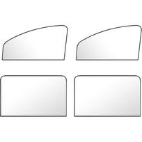 4Pack Magnetic Car Window Shades, Strong Light Blocking UV Protection Privacy Curtains, Universal Auto Interior Accessory, Essential for Baby 4 PCS sidabras