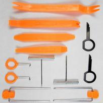 For Car Radio Audio Stereo Removal and Installation Professional kit Including 12 Distinctive Tools orange