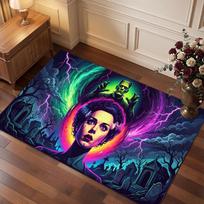 Bride of Frankenstein Rug Soft Thick Non Slip Floor Carpet for Bedroom Living Room Home Decor 60cmx90cm brown