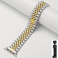 Stainless Steel Strap For Apple Watch Band Series 12/11/10/9/8/7/6/5/SE 3 Metal Bracelet For iWatch Ultra 4 49mm 45mm 44mm 46mm 3 C-Black gray