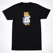 Richard Scarry Mother Bear Shirt Kids Book Character Cartoon Vintage Tee L gray