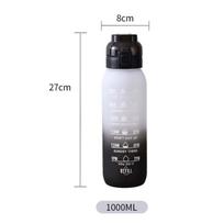 1000ml Tritan Sports Water Bottle With Straw Lid Handle - Leakproof BPA-Free High-Capacity Gym Office Travel 1L