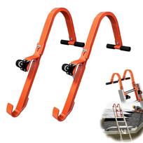 2Pcs Roof Ladder Stabilizer, Roofing Hook, Iron Portable Ridge red