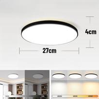LED Ceiling Light Bedroom Panel Fixture Living Room Lighting 220V Home Hanging Lamp for Kitchen Bathroom Store Led Chandelier 3 Color Switchable juoda