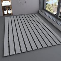 TPE Bath Mat Non Slip Shower Floor Bathroom Home Use Anti Fall Water Absorbent 61x61cm