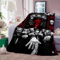 G-Ghost Band Blanket Warm And Soft Suitable For Bedroom Living Room Sofa Bed Office Travel Camping 30x40in gray
