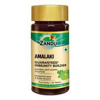 Zandu Amalaki Tablets 60 Tabs – Pure Amla Extract for Immunity, Wellness, Skin & Hair Care, 100% Vegetarian black