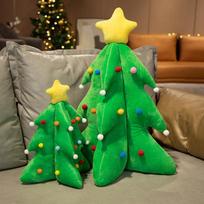 Christmas tree that glows and sings, plush dolls, decorative ornaments, electric Christmas activities, holiday gifts. 35cm（0.25kg） green