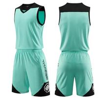 Individualus Jaunimo Krepšinio Rinkinys Palaidinė Spausdinta Unisex Vyriškas Treniruočių Krepšinio Moteriška Laisva Greitai Džiūstanti Liemenė Sportinis Kostiumas XXXXXL blue