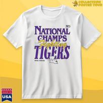LSU Tigers National Champs Omaha 2026 T-Shirt S-5XL XXXL white