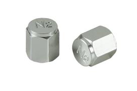 Bike Parts Center Air Valve Cap Universal N2 Set of 2 sidabras